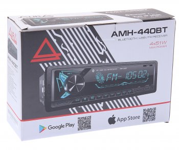 3 279 р. Магнитола автомобильная 1DIN AURA AURA amh-440bt AURA amh-440bt  с доставкой в г. Керчь. Увеличить фотографию 5