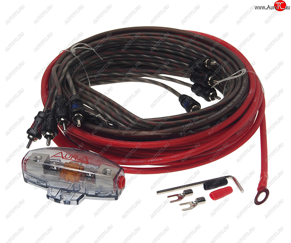 2 239 р. Набор для установки усилителя AURA AURA amp-1410  с доставкой в г. Керчь