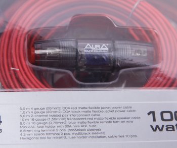 3 399 р. Набор для установки усилителя AURA AURA amp-2204  с доставкой в г. Керчь. Увеличить фотографию 2
