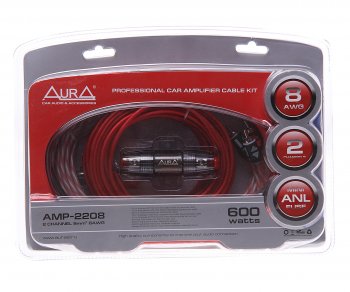 2 579 р. Набор для установки усилителя AURA AURA amp-2208  с доставкой в г. Керчь. Увеличить фотографию 1