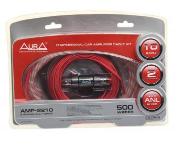 2 279 р. Набор для установки усилителя AURA AURA amp-2210  с доставкой в г. Керчь. Увеличить фотографию 1