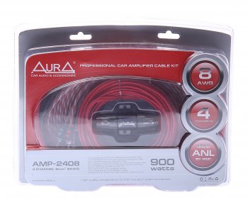 2 689 р. Набор для установки усилителя AURA AURA amp-2408  с доставкой в г. Керчь. Увеличить фотографию 1