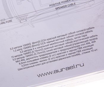 2 579 р. Набор для установки усилителя AURA AURA amp-2410  с доставкой в г. Керчь. Увеличить фотографию 1