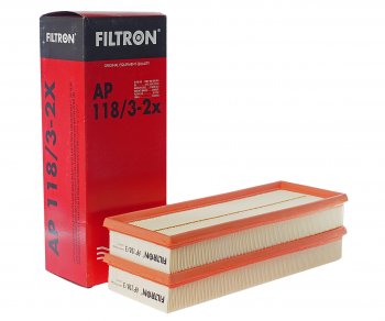 1 379 р. Фильтр воздушный MERCEDES C,E,S,ML,GL (M112M113M272M273) комплект (2шт.) FILTRON FILTRON ap1183-2x  с доставкой в г. Керчь. Увеличить фотографию 1