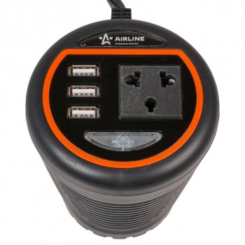 3 999 р. Преобразователь напряжения (инвертор) 12-220V 120Вт AIRLINE AIRLINE api-120-00  с доставкой в г. Керчь. Увеличить фотографию 5