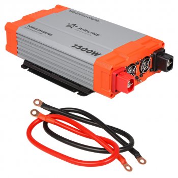 12 849 р. Преобразователь напряжения (инвертор) 12-220V 1500Вт AIRLINE AIRLINE api-1500-08  с доставкой в г. Керчь. Увеличить фотографию 6