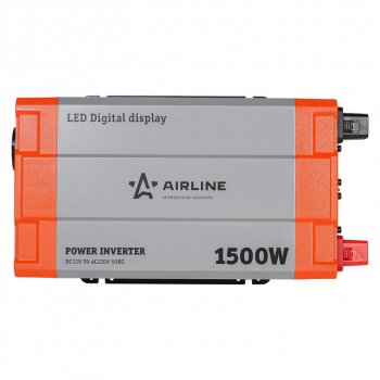 12 849 р. Преобразователь напряжения (инвертор) 12-220V 1500Вт AIRLINE AIRLINE api-1500-08  с доставкой в г. Керчь. Увеличить фотографию 9