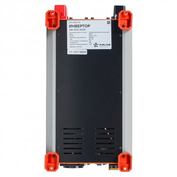 12 249 р. Преобразователь напряжения (инвертор) 24-220V 1500Вт AIRLINE AIRLINE api-1500-10  с доставкой в г. Керчь. Увеличить фотографию 10
