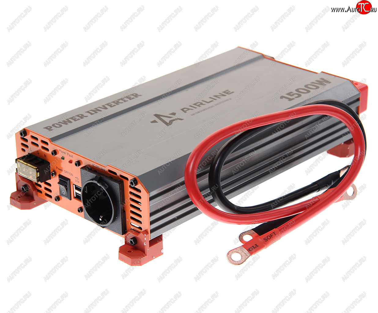 12 249 р. Преобразователь напряжения (инвертор) 24-220V 1500Вт AIRLINE AIRLINE api-1500-10  с доставкой в г. Керчь
