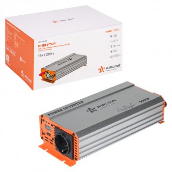 12 599 р. Преобразователь напряжения (инвертор) 12-220V 500Вт AIRLINE AIRLINE api-600-05  с доставкой в г. Керчь. Увеличить фотографию 4