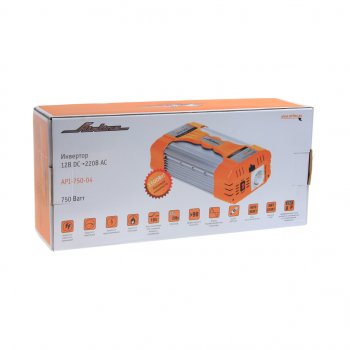 5 999 р. Преобразователь напряжения (инвертор) 12-220V 750Вт AIRLINE AIRLINE api-750-04  с доставкой в г. Керчь. Увеличить фотографию 4