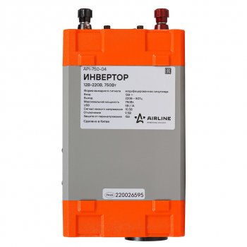 5 999 р. Преобразователь напряжения (инвертор) 12-220V 750Вт AIRLINE AIRLINE api-750-04  с доставкой в г. Керчь. Увеличить фотографию 10