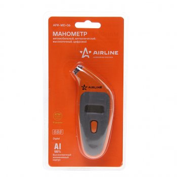 1 039 р. Манометр шинный цифровой 7.0атм. AIRLINE AIRLINE apr-md-06  с доставкой в г. Керчь. Увеличить фотографию 1
