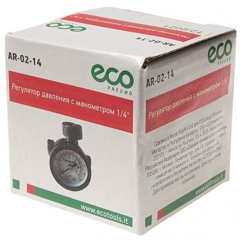 839 р. Регулятор давления воздуха 14 (F)x14 (M) с индикатором (0-9.5Bar) ECO ECO ar-02-14  с доставкой в г. Керчь. Увеличить фотографию 4