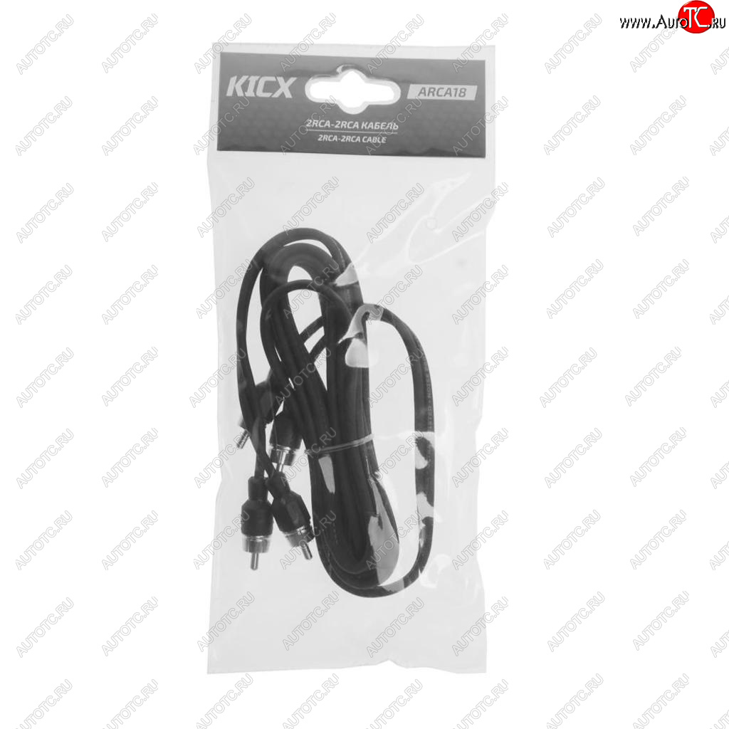 979 р. Кабель RCA 2х2 1.8м KICX KICX arca18  с доставкой в г. Керчь