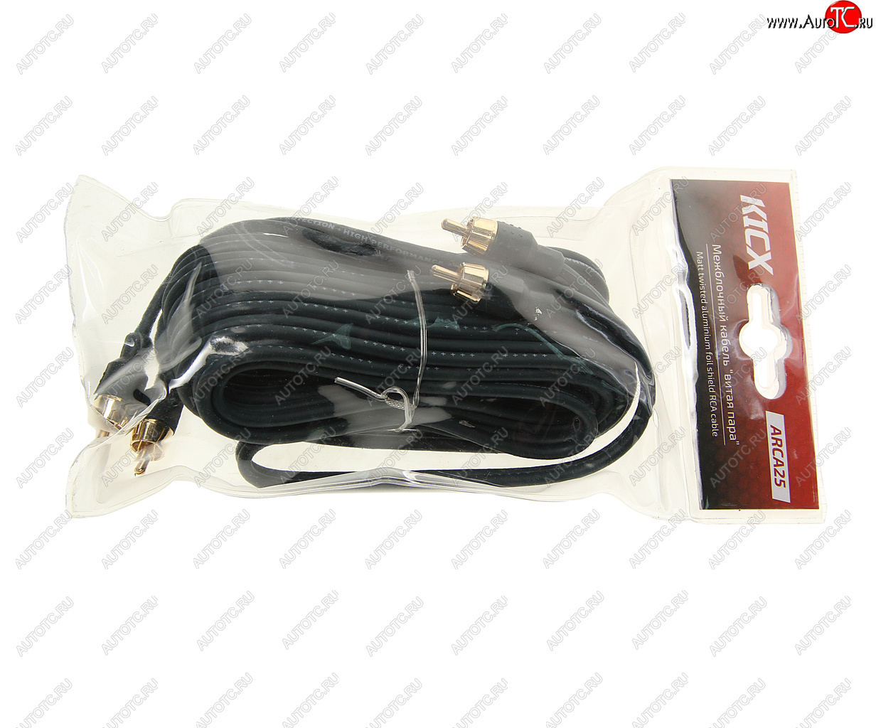 1 589 р. Кабель RCA 2х2 5м KICX KICX arca25  с доставкой в г. Керчь