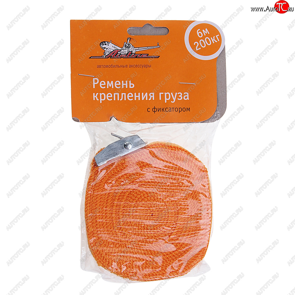281 р. Стяжка крепления груза 0.2т 6м-25мм (полиэстер) с фиксатором AIRLINE AIRLINE as-t-02  с доставкой в г. Керчь