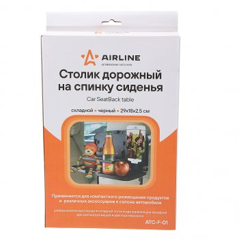 949 р. Столик в салон автомобиля многофункциональный черный AIRLINE AIRLINE atc-f-01  с доставкой в г. Керчь. Увеличить фотографию 3