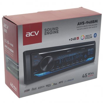 3 599 р. Магнитола автомобильная 1DIN 24V ACV ACV avs-948bm  с доставкой в г. Керчь. Увеличить фотографию 4