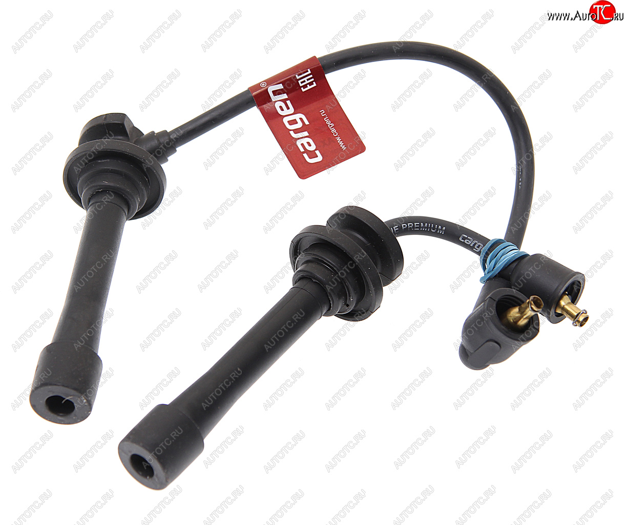 1 199 р. Провод высоковольтный KIA Rio (00-05) (1.5),Spectra (1.6) комплект (2шт.) CARGEN CARGEN ax118  с доставкой в г. Керчь