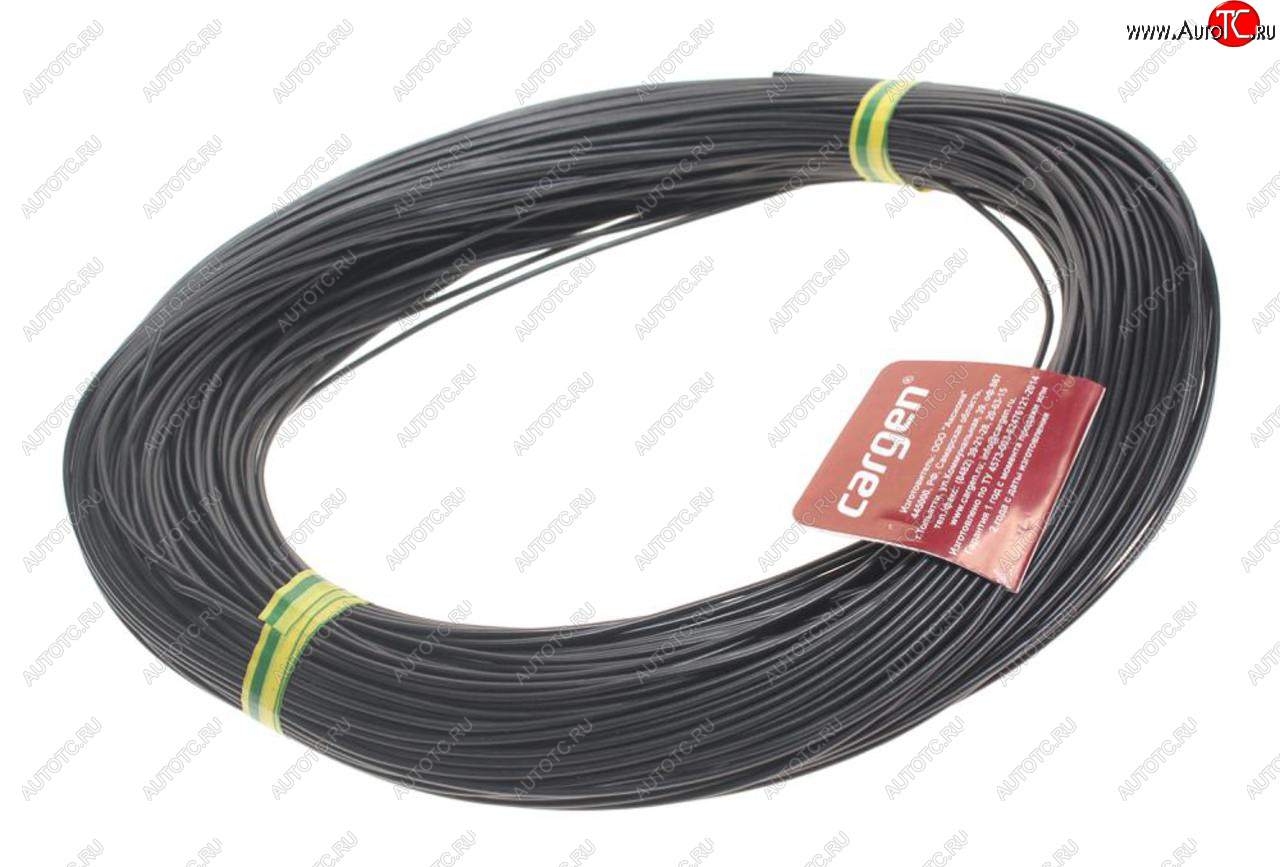 2 699 р. Провод монтажный ПВАМ 100м (сечение 0.75 кв.мм) черный CARGEN CARGEN ax3501002  с доставкой в г. Керчь