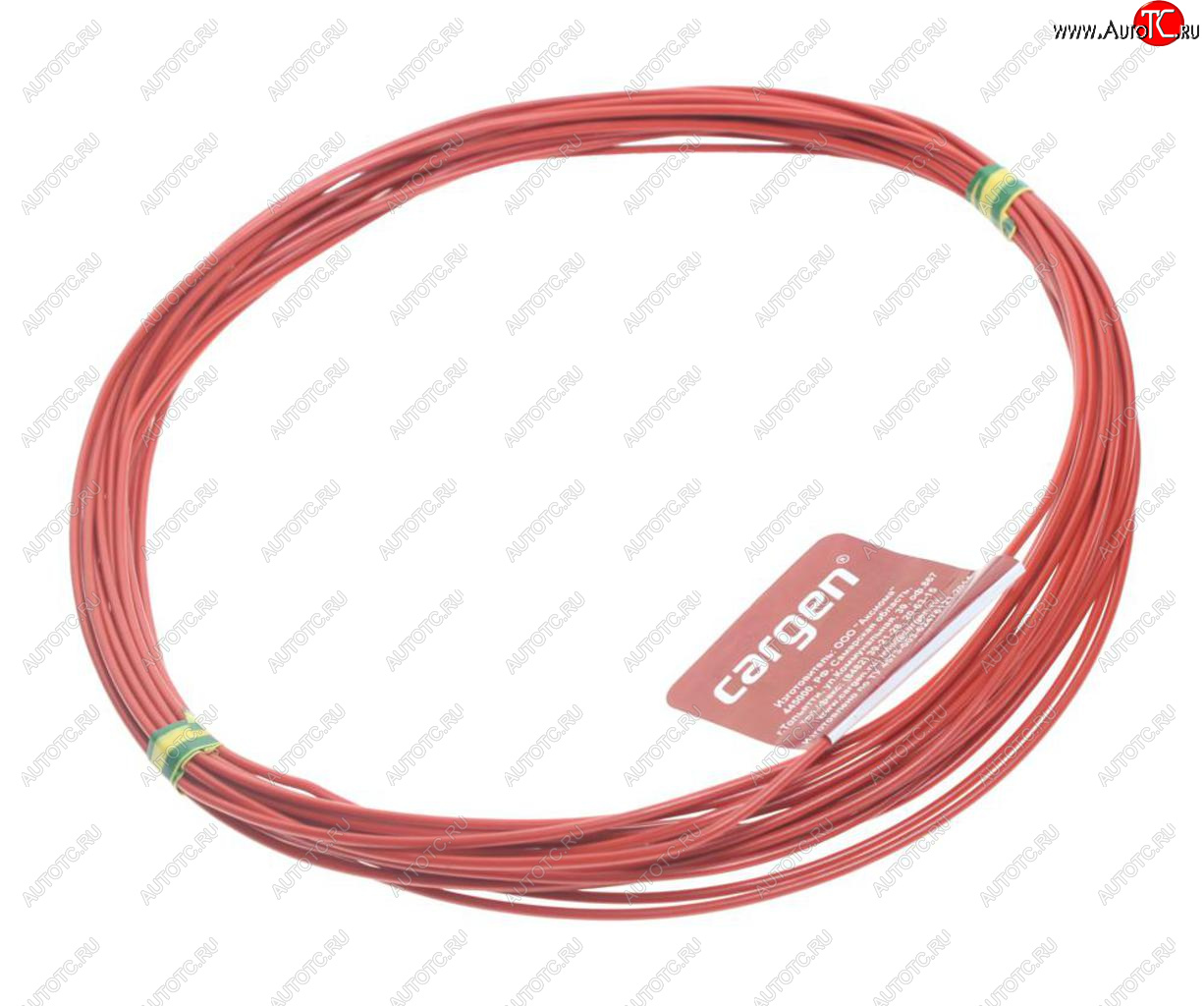 379 р. Провод монтажный ПВАМ 10м (сечение 1.0 кв.мм) красный CARGEN CARGEN ax3531  с доставкой в г. Керчь