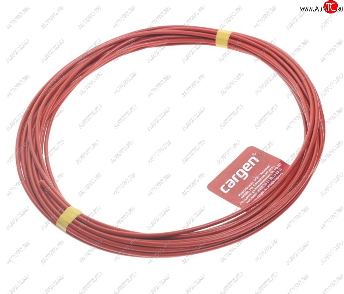 739 р. Провод монтажный ПВАМ 10м (сечение 2.5 кв.мм) красный CARGEN CARGEN ax3591  с доставкой в г. Керчь