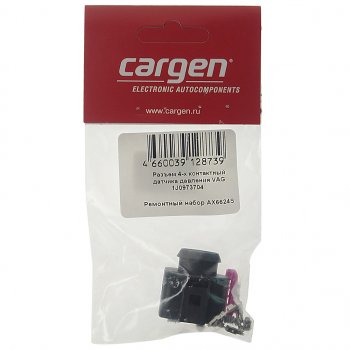 164 р. Разъем VW AUDI SEAT SKODA электрический датчика давления 4-х контактный CARGEN CARGEN ax6624s  с доставкой в г. Керчь. Увеличить фотографию 3