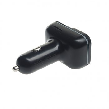 1 499 р. Устройство зарядное в прикуриватель с трансмиттером (bluetooth,hands free) черное XO XO bcc09 black  с доставкой в г. Керчь. Увеличить фотографию 2