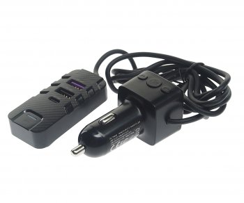 Устройство зарядное в прикуриватель с трансмиттером (bluetooth,hands free) черное XO XO bcc13 black