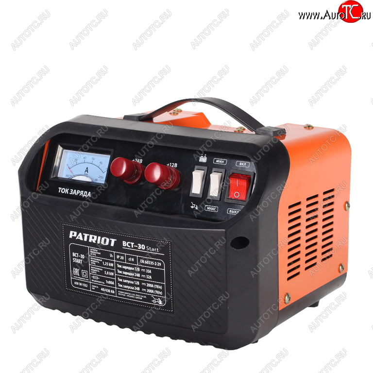 11 999 р. Устройство пуско-зарядное 12-24V40-430Ач200А PATRIOT PATRIOT bct-30 star  с доставкой в г. Керчь