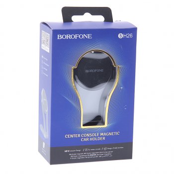 389 р. Держатель телефона универсальный магнитный черный BOROFONE BOROFONE bh26 black  с доставкой в г. Керчь. Увеличить фотографию 3