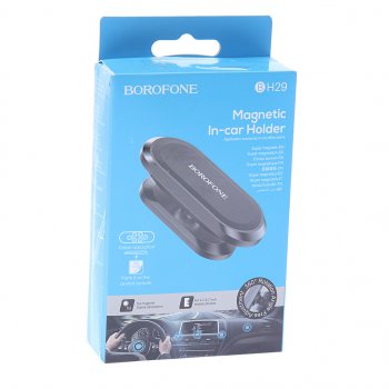 349 р. Держатель телефона универсальный магнитный черный BOROFONE BOROFONE bh29 black  с доставкой в г. Керчь. Увеличить фотографию 3