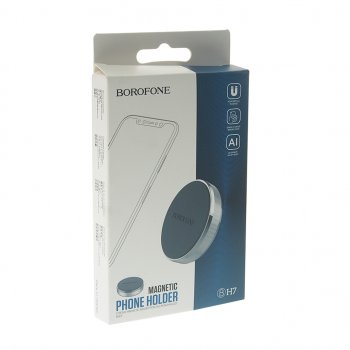 234 р. Держатель телефона универсальный магнитный серебристый BOROFONE BOROFONE bh7 silver  с доставкой в г. Керчь. Увеличить фотографию 3