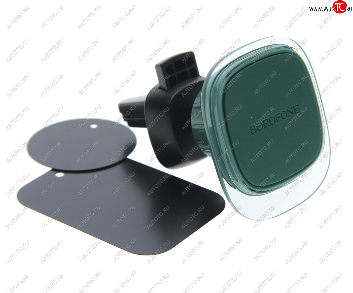 479 р. Держатель телефона на дефлектор магнитный BOROFONE BOROFONE bh82 green glaze  с доставкой в г. Керчь