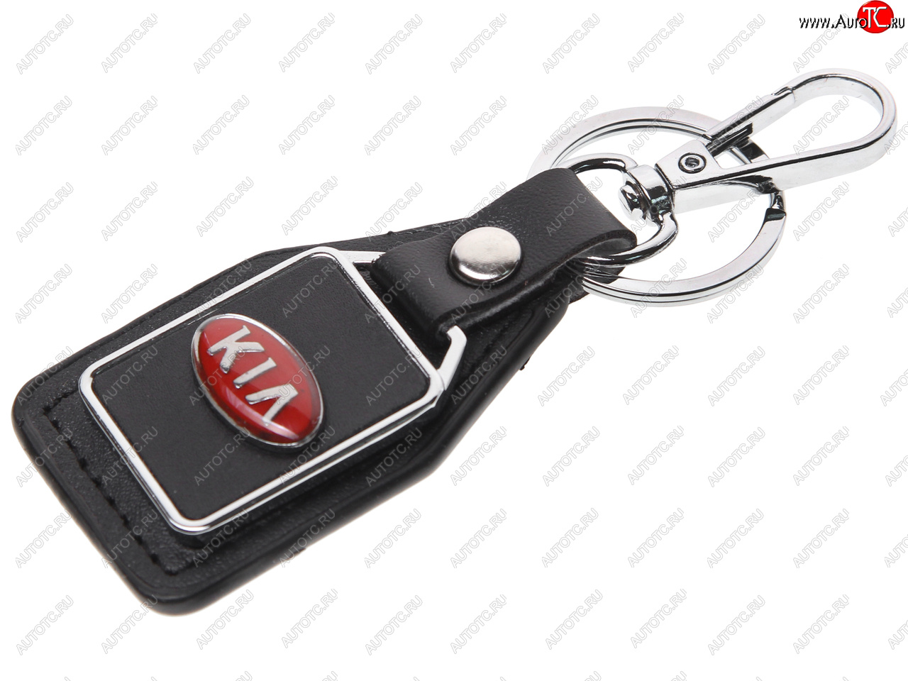 191 р. Брелок  KIA черный, металл, кожа MASHINOKOM MASHINOKOM bkn 019  с доставкой в г. Керчь