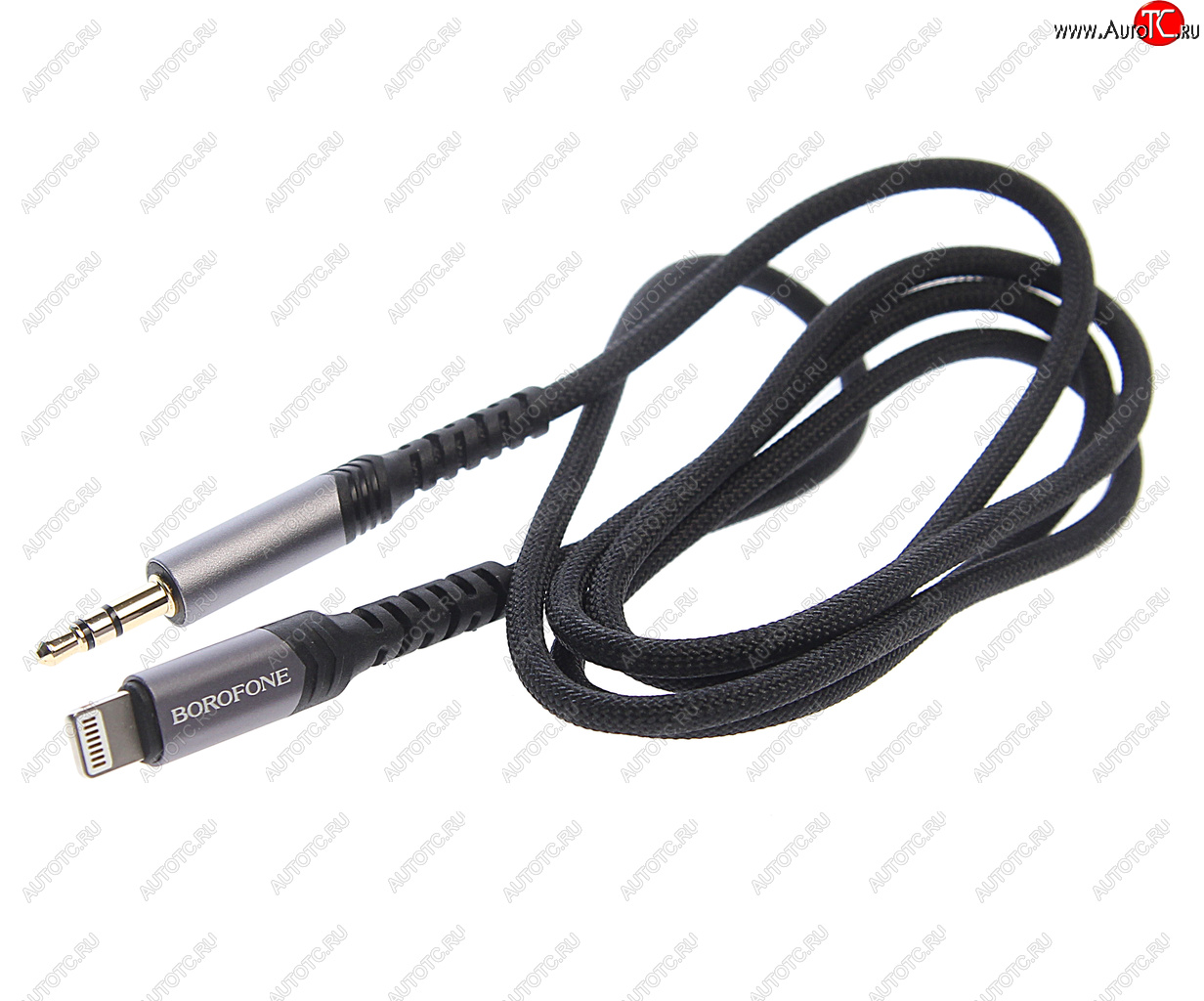 559 р. Переходник iPhone (5-) на jack 3.5 BOROFONE BOROFONE bl15 metal gray BOROFONE bl15 metal gray  с доставкой в г. Керчь