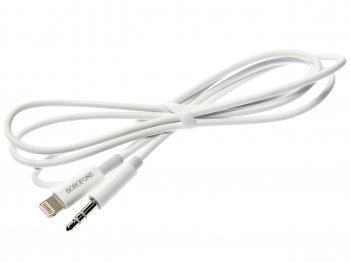 479 р. Переходник iPhone (5-) на jack 3.5 белый BOROFONE BOROFONE bl9 white  с доставкой в г. Керчь. Увеличить фотографию 1