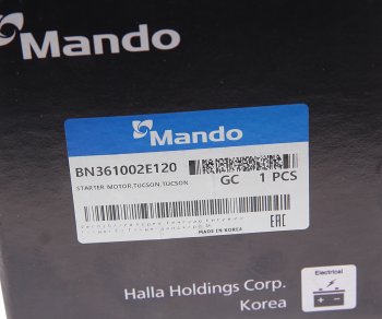 11 299 р. Стартер HYUNDAI ix35 (13-),i40 (11-) MANDO MANDO bn361002e120 MANDO bn361002e120  с доставкой в г. Керчь. Увеличить фотографию 5