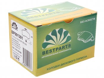 479 р. Комплект передних колодок дисковых тормозов (4 шт.) BESTPARTS Лада 2108 (1984-2003)  с доставкой в г. Керчь. Увеличить фотографию 2