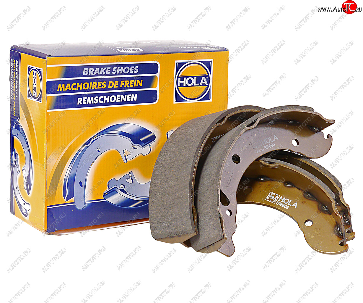 2 399 р. Колодки тормозные ГАЗ-3302,ГАЗель Next задние (4шт.) HOLA HOLA br803 HOLA br803  с доставкой в г. Керчь