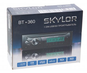 2 859 р. Магнитола автомобильная 1DIN SKYLOR SKYLOR bt-360  с доставкой в г. Керчь. Увеличить фотографию 4