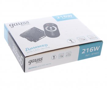 2 399 р. Диммер для светодиодной ленты 12V 216W Basic GAUSS GAUSS bt601  с доставкой в г. Керчь. Увеличить фотографию 5