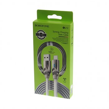 281 р. Кабель micro USB 1.2м серый BOROFONE BOROFONE bu12 silver  с доставкой в г. Керчь. Увеличить фотографию 2