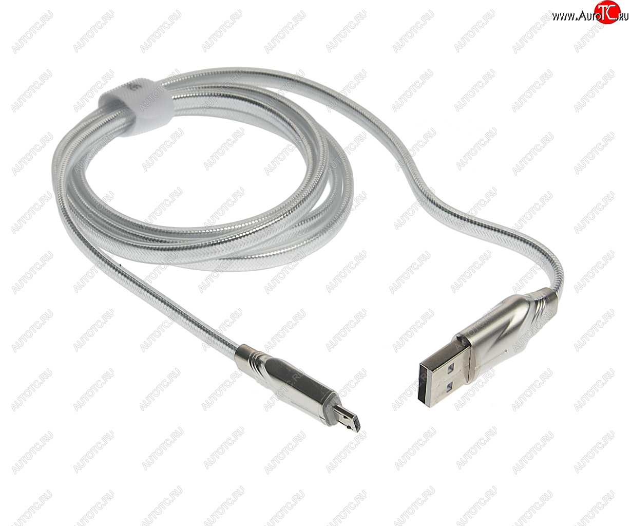281 р. Кабель micro USB 1.2м серый BOROFONE BOROFONE bu12 silver  с доставкой в г. Керчь