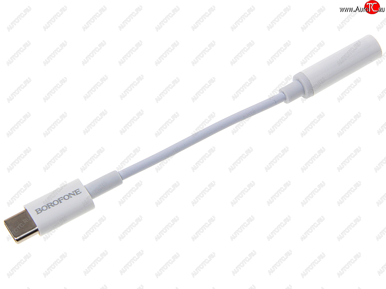299 р. Переходник USB Type C на jack 3.5 белый BOROFONE BOROFONE bv13 white  с доставкой в г. Керчь