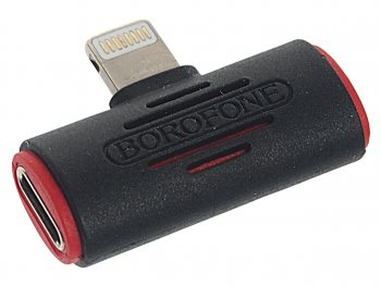 274 р. Переходник iPhone (5-) на 2 iPhone (5-) черный BOROFONE BOROFONE bv6 black  с доставкой в г. Керчь. Увеличить фотографию 2