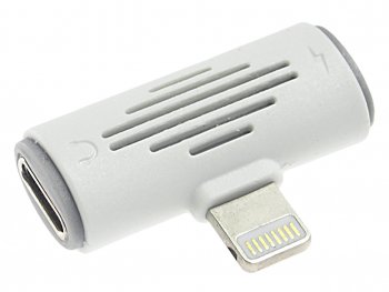 274 р. Переходник iPhone (5-) на 2 iPhone (5-) белый BOROFONE BOROFONE bv6 white  с доставкой в г. Керчь. Увеличить фотографию 2