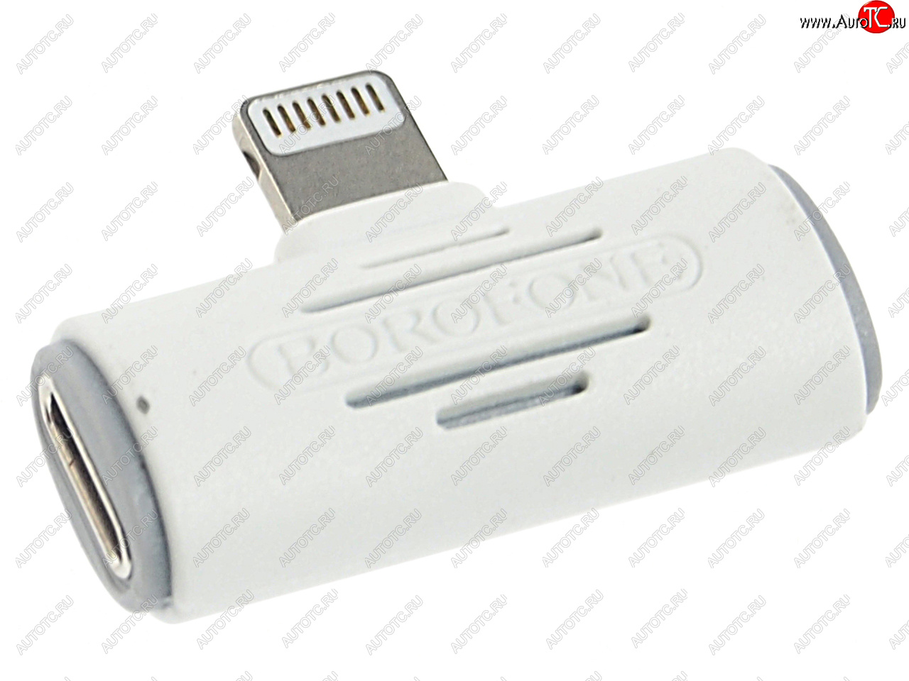 274 р. Переходник iPhone (5-) на 2 iPhone (5-) белый BOROFONE BOROFONE bv6 white  с доставкой в г. Керчь
