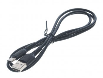 136 р. Кабель USB Type C 1м черный BOROFONE BOROFONE bx16 black  с доставкой в г. Керчь. Увеличить фотографию 1